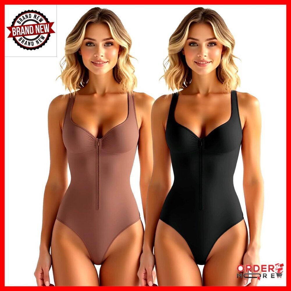 Full Body Shaper Tummy Control Shapewear Bodysuit Slimming Compression Chic